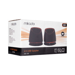 Mıkado Md-158 2.0 Sıyah/Kırmızı Usb Speaker