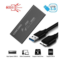 CONCORD SSD DISK EXTERNAL CASE USB3.0 6GBPS M2 KUTU C-898