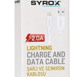 SYROX TECHNOLOGIES 2.0A LIGHTNING CHARGE AND DATA CABLE C85
