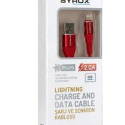 SYROX TECHNOLOGIES 2.0A LIGHTNING CHARGE AND DATA CABLE C88 