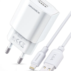 DRAMEX CHARGE ADAPTER/CABLE 1.1A D11L LIGHTNING ADAPTER 