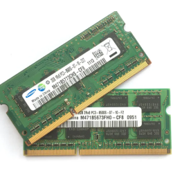 SAMSUNG 2GB 2Rx8 PC3-8500S-07-10-F2 1066MHZ DDR3 2GB NOTEBOOK RAM