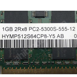 HYNIX 1GB 2Rx8 PC2-5300S-555-12 HMYP512S64CP8-Y5 667MHZ DDR2 1GB NOTEBOOK RAM
