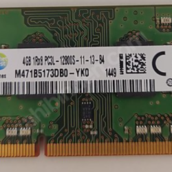 SAMSUNG 4GB 1RX8 DDR3L PC3L-128OO-11-13-B4 1600MHZ NOTEBOOK RAM