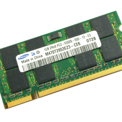SAMSUNG 1GB 2Rx8 PC2-5300S-555-12-E3 M470T2953EZ3-CE6 1GB DDR2 667MHZ NOTEEBOOK RAM