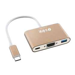 S-LINK TYPE-C TO HDMI + USB 3.0 + USB 3.1 ADAPTER SL-USB-C68